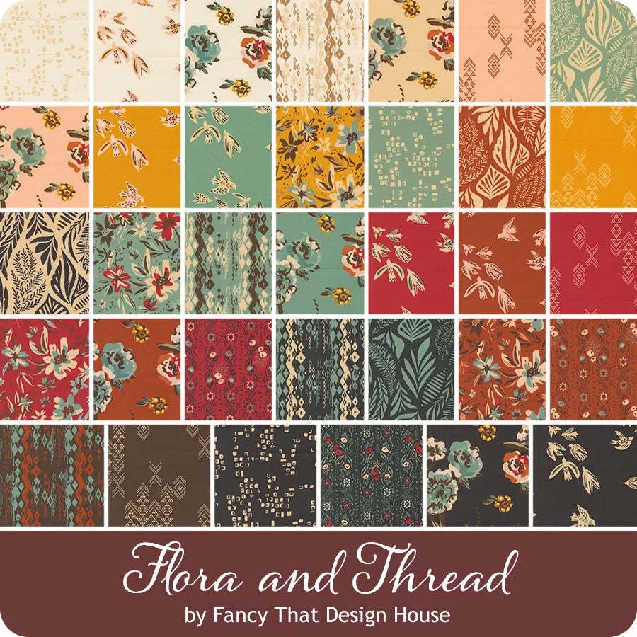 Flora Thread 2.5" Jelly Roll 45680JR Fancy That Design House Moda