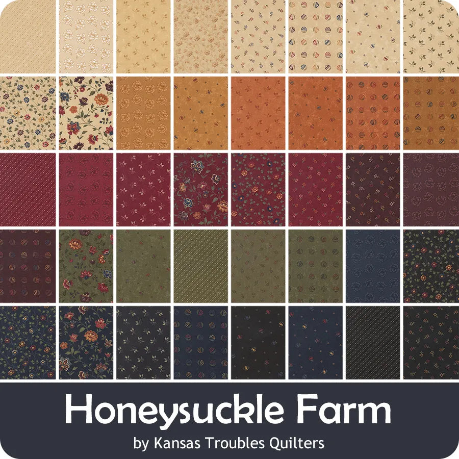 Honeysuckle Farm Fat Eighth 9 x 22 Cut 9850F8 Kansas Troubles Moda