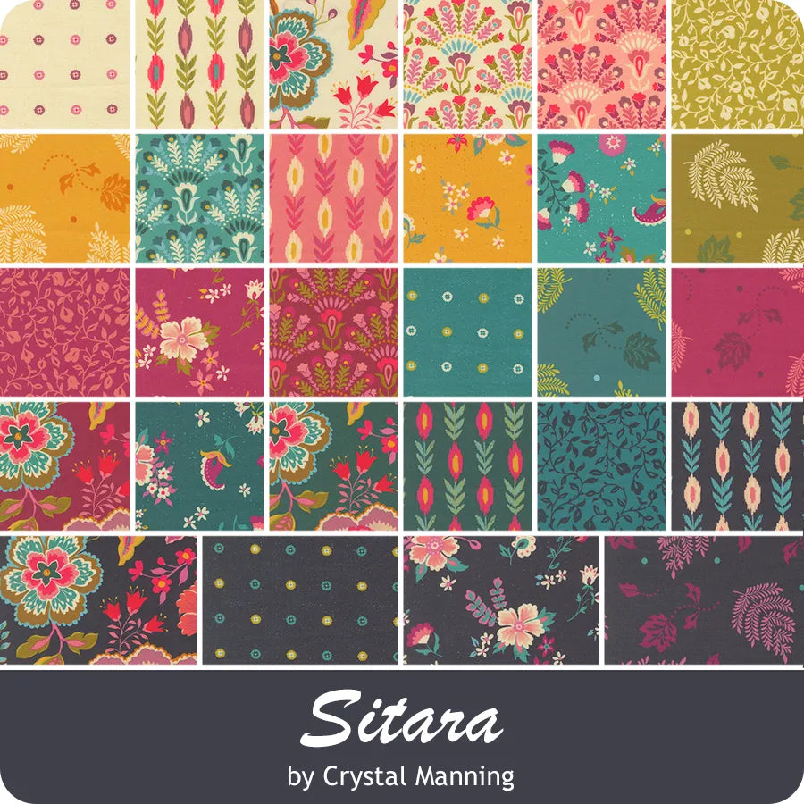 Sitara 28 Fat Quarter Bundle 11980AB Crystal Manning Moda