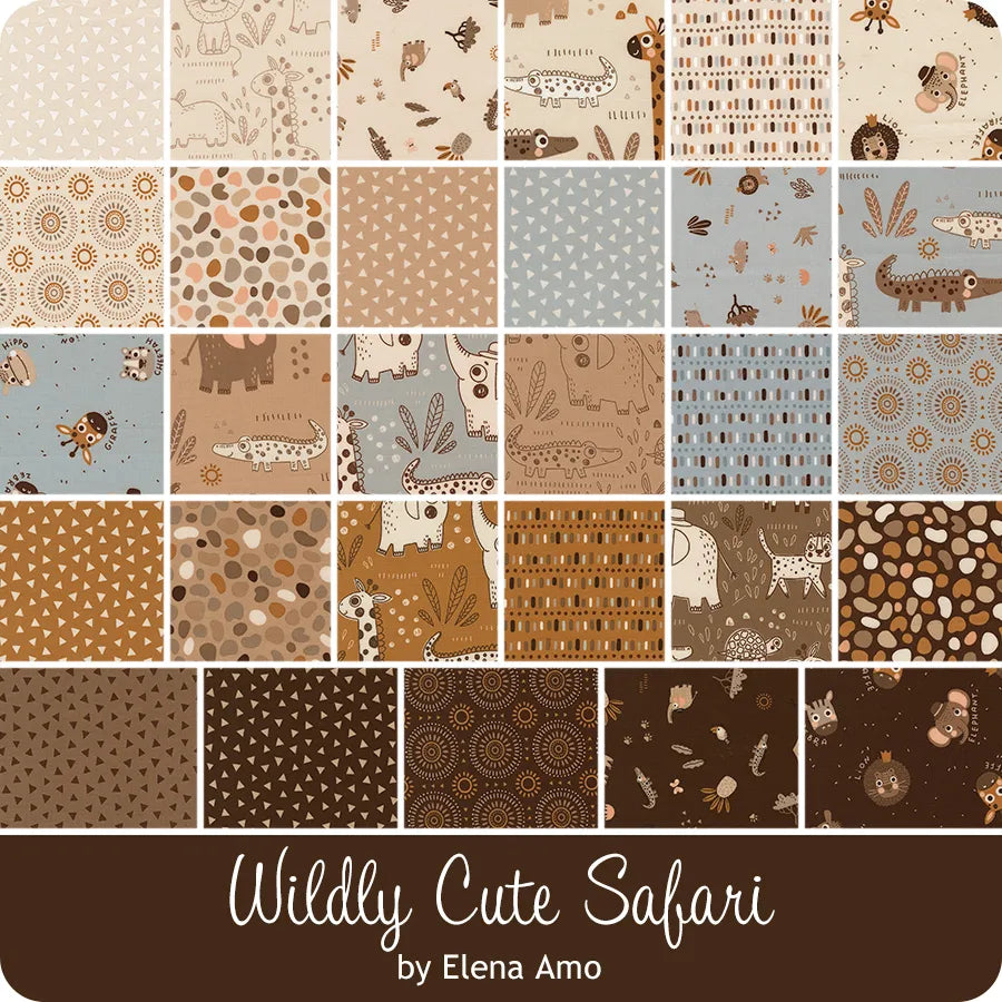 Wildly Cute Safari 2.5" Jelly Roll 39080JR Elena Amo Moda