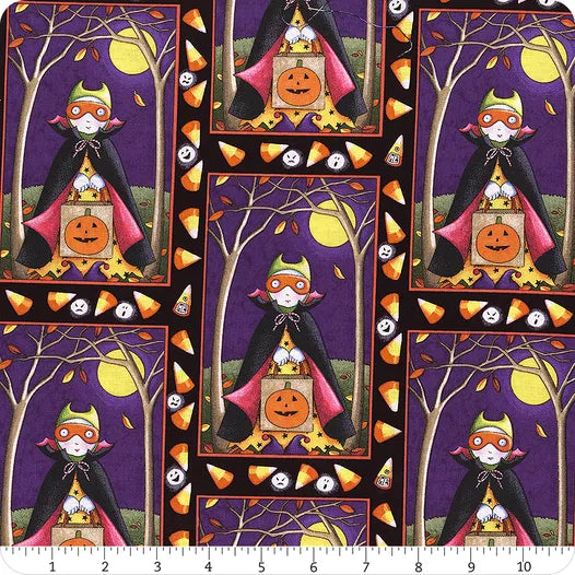 Moonlit Mischief PWMY055-MULTI Halloween Trickster Mary Engelbreit FreeSpirit Half Yard