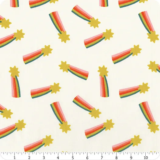 Mystic Fable Natural RS4148 11 Shooting Star Ruby Star Half Yard