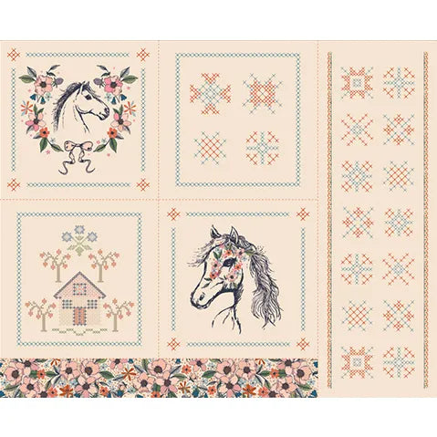 The Orchard 1 Yard Horse Story Panel ORC-34713 Art Gallery