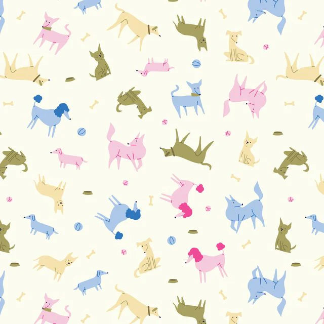 Playful Dogs 228572 Dogs, Dogs, Dogs Aidi Riera Cloud9 Half Yard