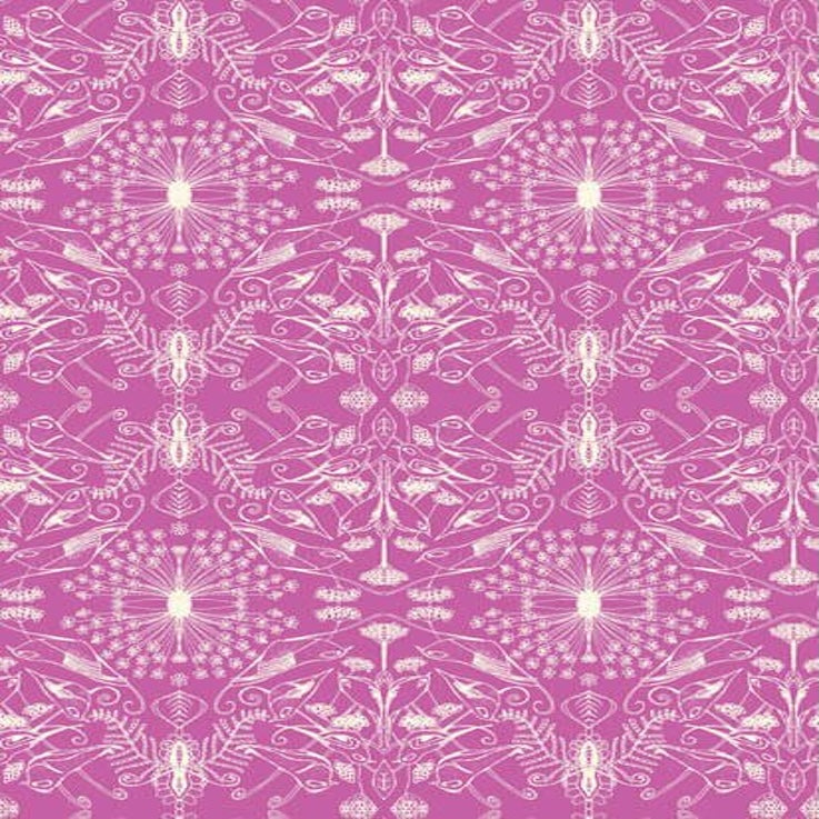 Pernilla's Eden Bird Box Violet Tina Givens RB Studios RBSPE3603/30 By the Half Yard