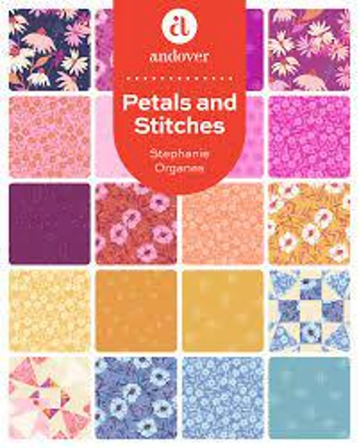 Petals and Stitches 2.5" Double Scoop Stephanie Organes Andover Fabrics