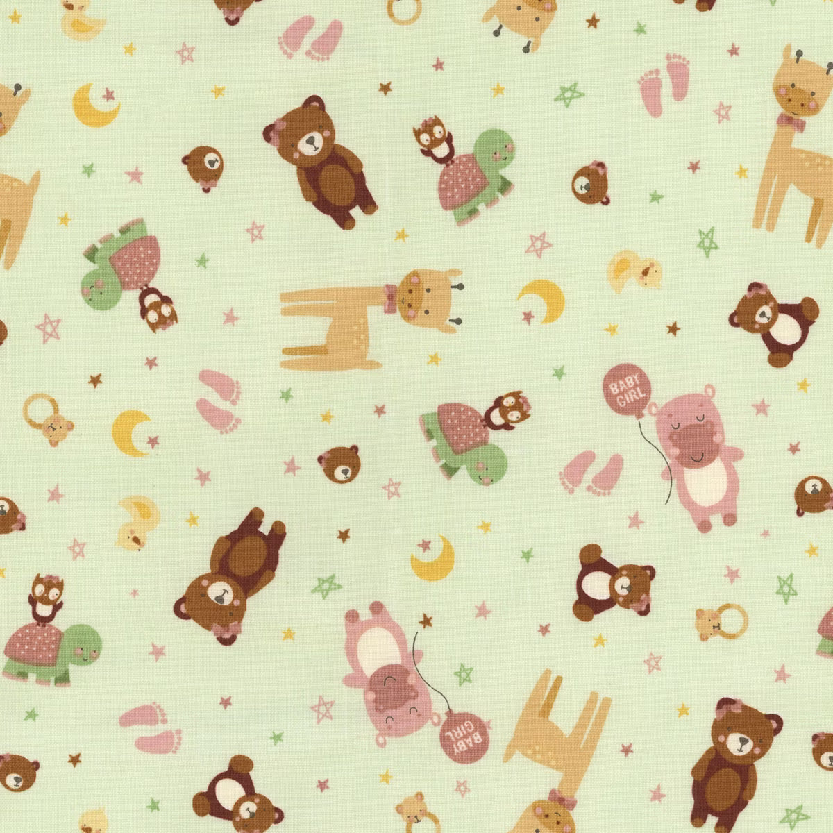 Baby Girl C16771-MINT by Lori Whitlock for Riley Blake Designs Half Yard