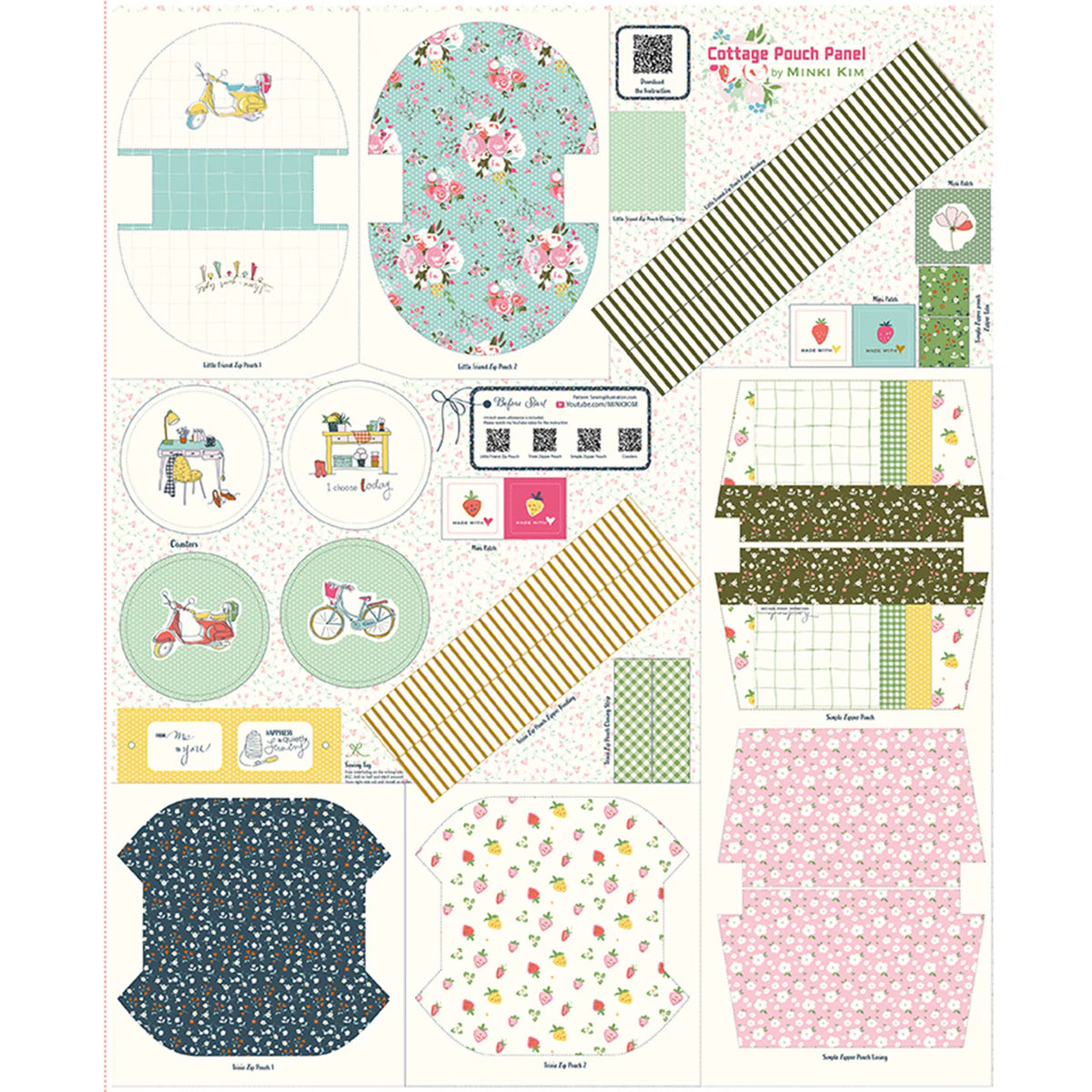 Pouch Panel 1 Yard Panel P17060-PANEL Minki Kim 25M