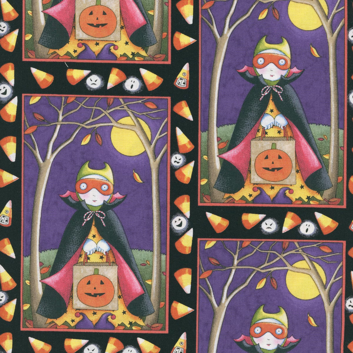 Moonlit Mischief PWMY055-MULTI Halloween Trickster Mary Engelbreit FreeSpirit Half Yard
