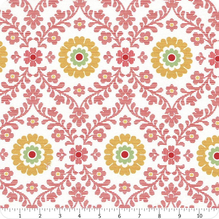 Piece & Plenty Wide Back Wallpaper Marigold WB15895-MARIGOLD Lori Holt Riley Blake - 1 YARD