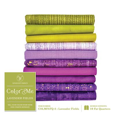 Color Me COLMFATQ-4 Lavender Fields Fat Quarter Whistler Studios Windham