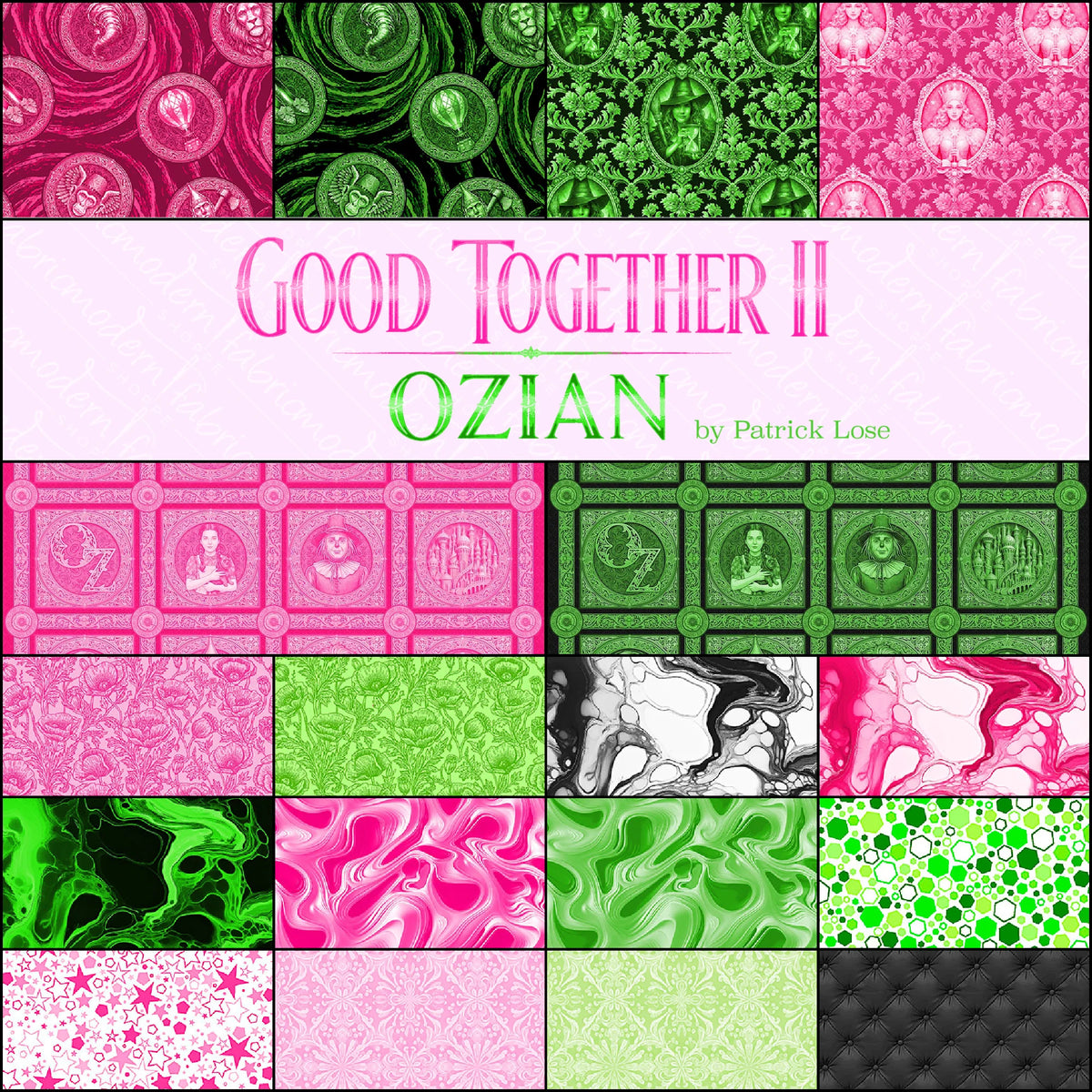 Good Together II Ozian Mystical Poison 10863-78 Patrick Lose Northcott Fabrics Half Yard PRE ORDER