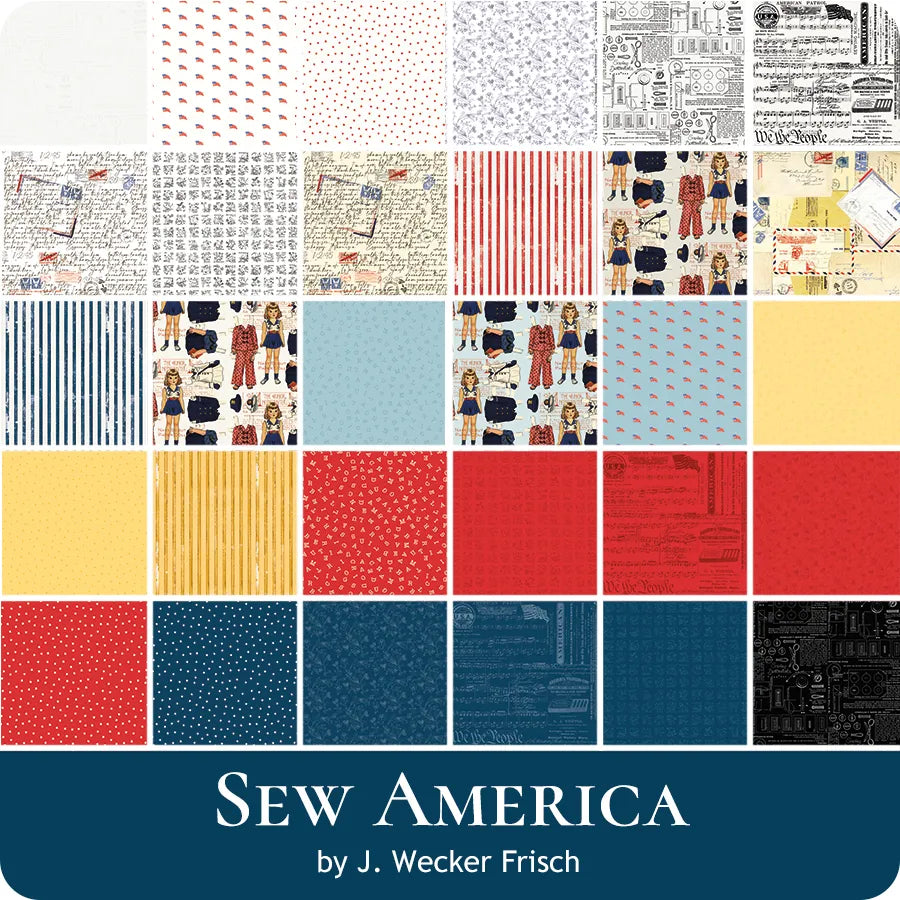 Sew America Sewing Notes Off White C17348-OFFWHITE J. Wecker Frisch Riley Blake Half Yard