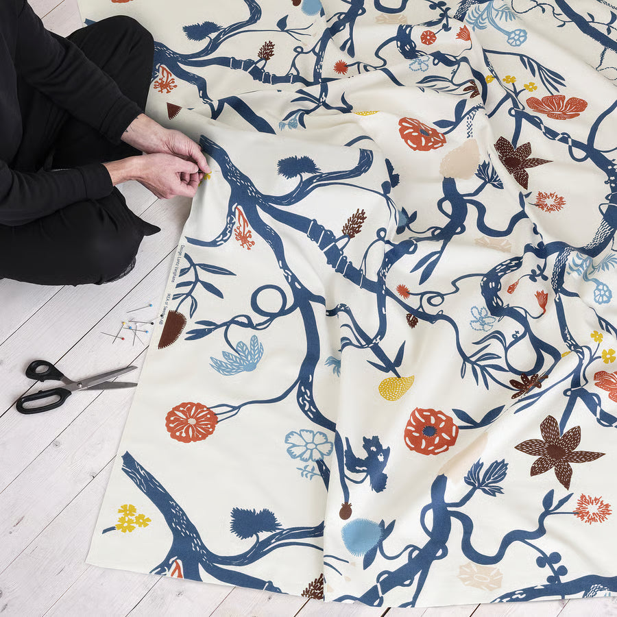 REVFINGERÖRT 3 Yard x 59" Broadcloth Botanical Multicolor IKEA