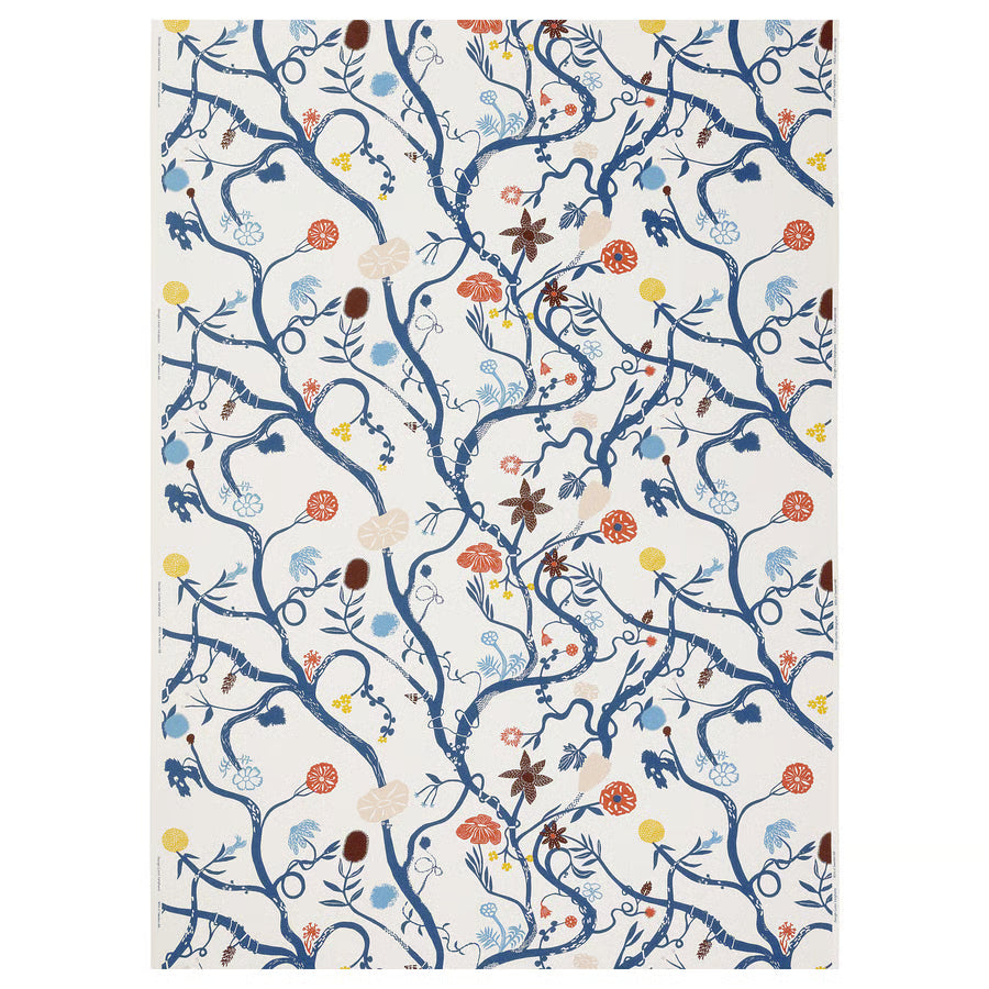 REVFINGERÖRT 3 Yard x 59" Broadcloth Botanical Multicolor IKEA