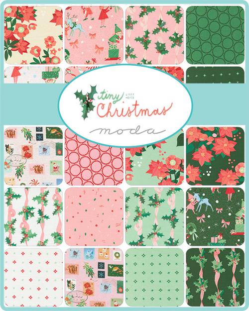 Tiny Christmas 2.5" Mini Charm Pack Lizzy House Moda