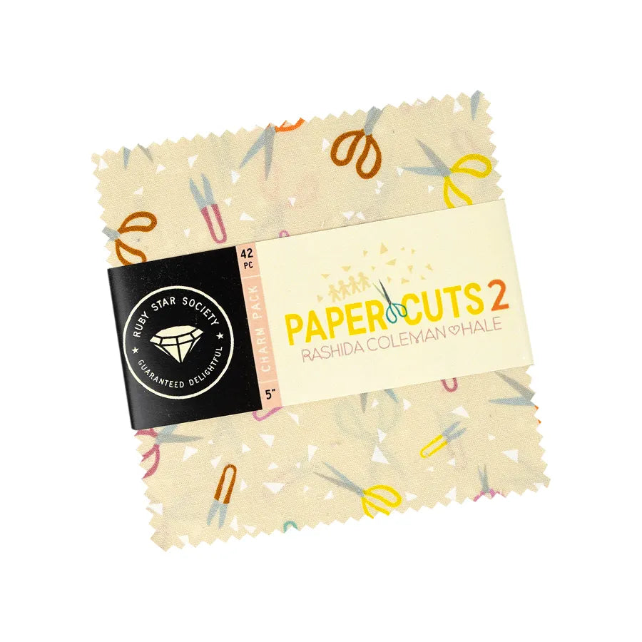 Paper Cuts 2 5" Charm Pack Rashida Coleman-Hale Ruby Star