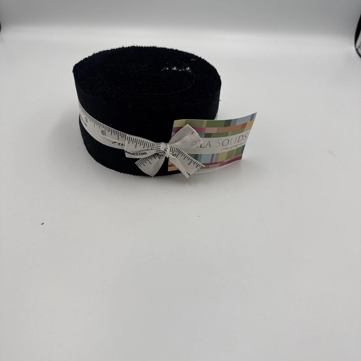 Bella Solids Jelly Roll Black 40 Pcs 9900JR 99 Moda