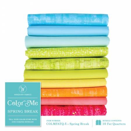 Color Me COLMFATQ-5 Spring Break Fat Quarter Whistler Studios Windham