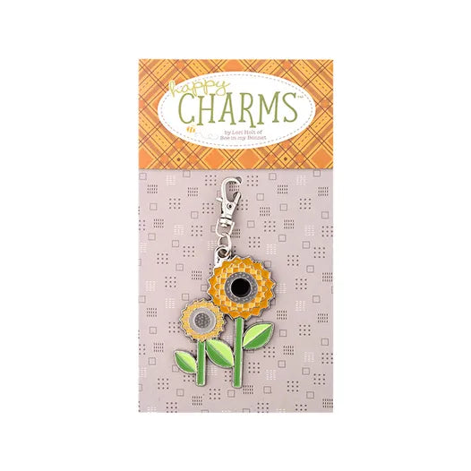 Sunflower Enamel Happy Charm Lori Holt of Bee in my Bonnet #ST-34994