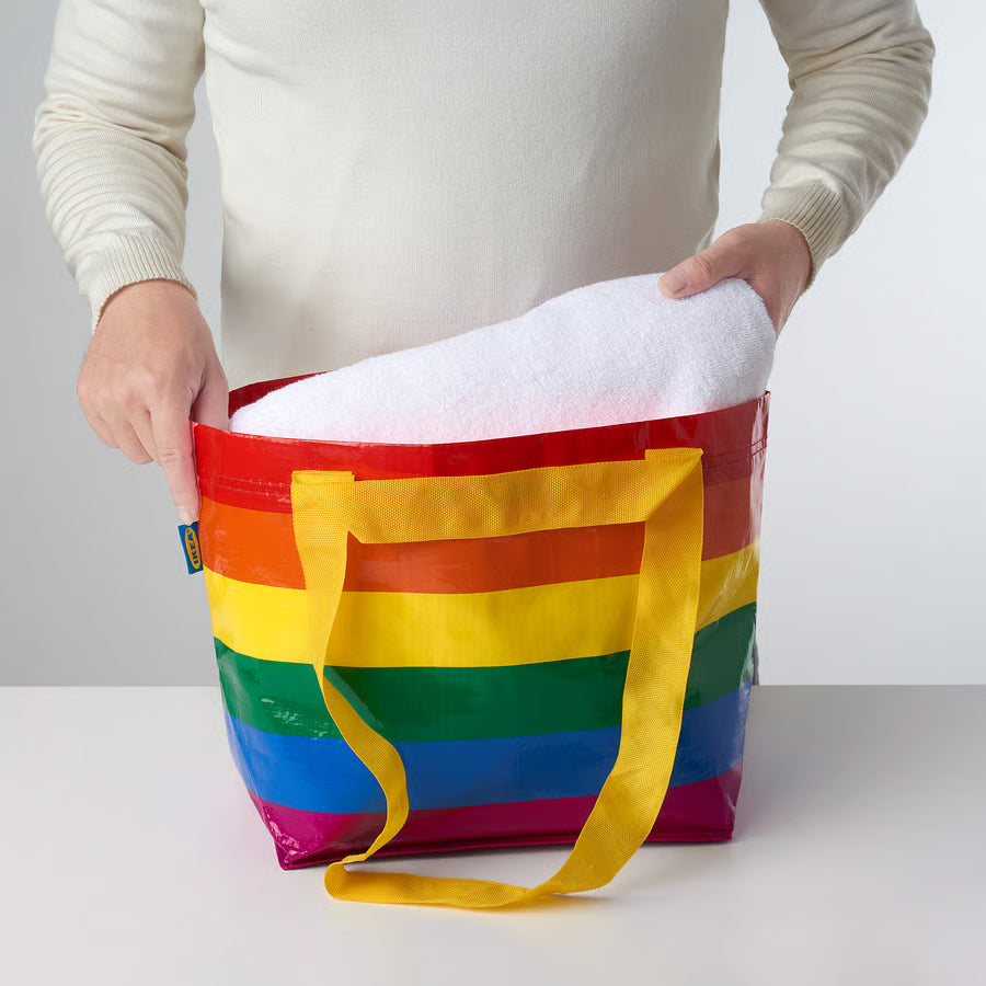 Ikea Rainbow Small Tote 10 X 7 X 10