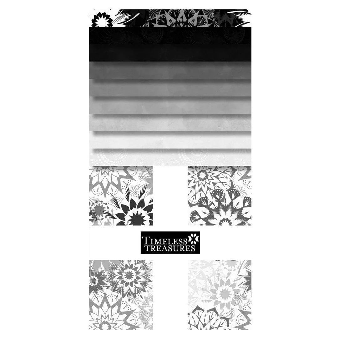 Colorstock 10" Stacker Layer Cake Judy and Judel Niemeyer CP10SQ42-C NOIR Timeless Treasures