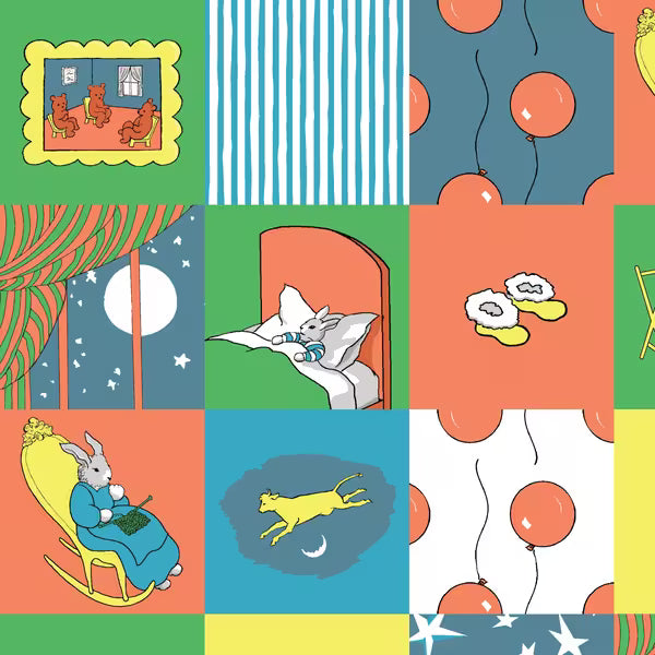 Goodnight Moon 227870 Cheater Margaret Wise Brown Cloud9 Half Yard