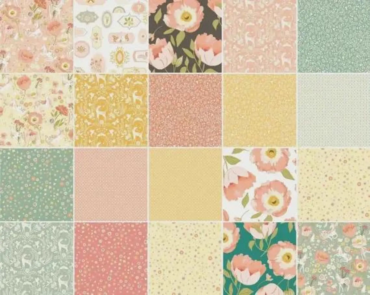 Unicorn Dreams 10" Layer Cake by Ginger Deverell for Poppie Cotton UD25727