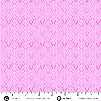 Mollys Magic A-1503-LE Leafy Flamingo Sarah Maxwell Andover Half Yard