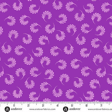 Mollys Magic A-1502-P Swirling Sprays Iris Sarah Maxwell Andover Half Yard