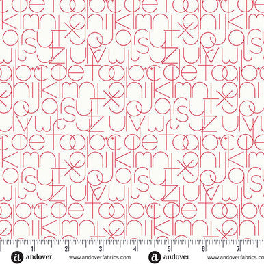 Sun Print Whisper A-1221-R1 Enough Valentine Alison Glass Andover Half Yard