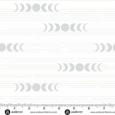 Still A-1351-L Moon Phases White Libs Elliott Andover Half Yard