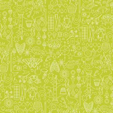 Sun Print 2022 A-9036-G1 Compass Pear Alison Glass Andover Half Yard