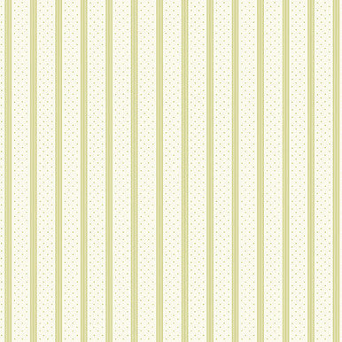 Welcome Spring A-407-G Ribbon Stripe Green Andover Half Yard