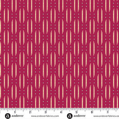 Winged Garden A-1073-E Renewal Rhythms Pink Petal Alexandra Bordallo Andover Half Yard