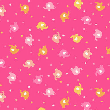 In The Jungle TP-2603-P Ellie Scatter Pink Makower UK Andover Half Yard