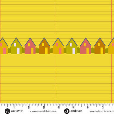Camp Kitschy Lala A-1714-Y Pen Pal Canary Alison Glass Andover Half Yard