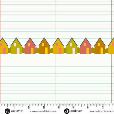 Camp Kitschy Lala A-1714-L Pen Pal Paper Alison Glass Andover Half Yard