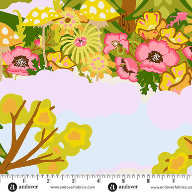 Camp Kitschy Lala A-1711-G Echo Summer Alison Glass Andover Half Yard