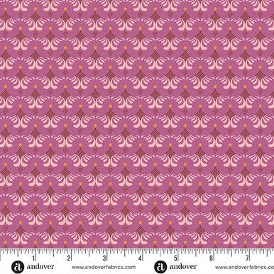 Flourish A-1627-E Evolving Grace Pink Alexandra Bordallo Andover Half Yard