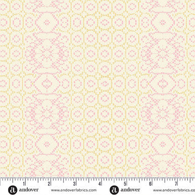 Flourish A-1625-E Grandma's Lace Pink Alexandra Bordallo Andover Half Yard