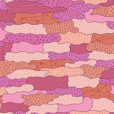 Skygazing A-434-E Quilted Cloud Cotton Candy Giucy Giuce Andover Half Yard