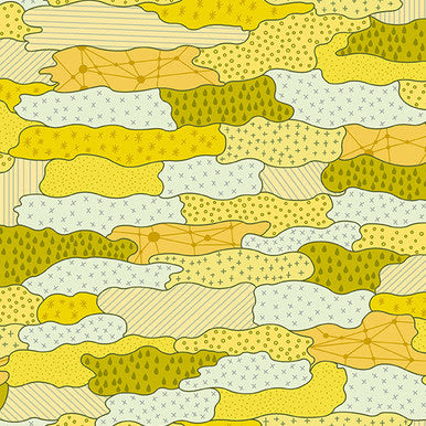 Skygazing A-434-Y Quilted Cloud Aurora Giucy Giuce Andover Half Yard