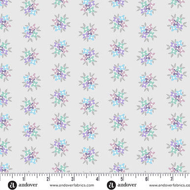Friday Night A-1560-P Posy Iris Karen Lewis Andover Half Yard