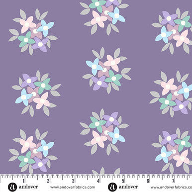 Friday Night A-1559-P Posy Grande Lupin Karen Lewis Andover Half Yard