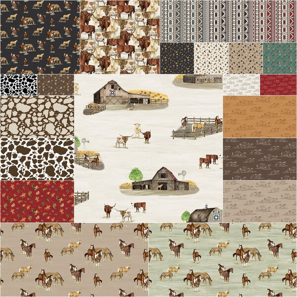 The Homestead 10" Stacker Tara Reed Riley Blake 10­-18230-­42