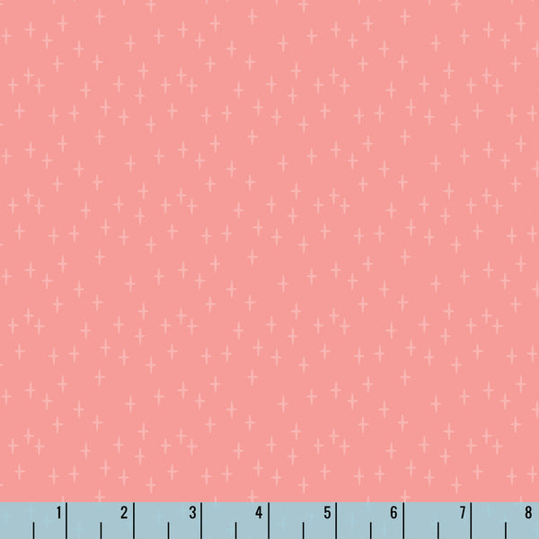 Happy Haunting Twinkle Toss Coral 230432 Ann Gardner Cloud9 Half Yard